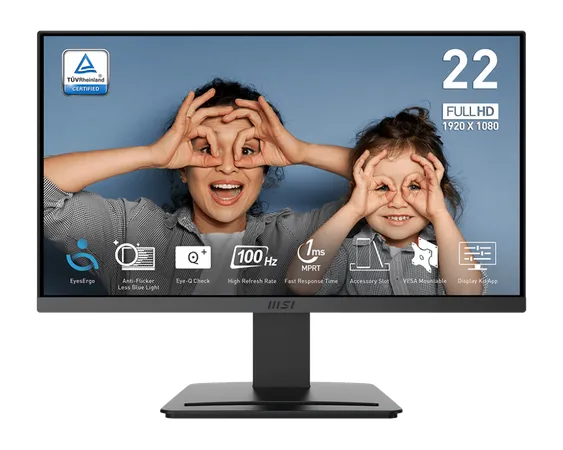 MSI PRO MP223 E2 21.45″ Full HD Business Monitor