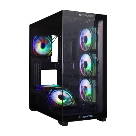 Zebronics Xenocore Premium Gaming Case Black
