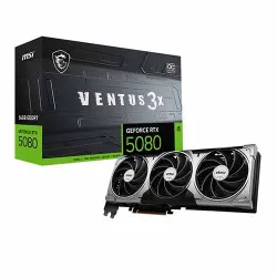 MSI GeForce RTX 5080 Ventus 3X Oc 16Gb GDDR7 Graphics Card (G5080-16V3C)