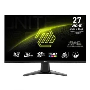 MSI MAG 27CQ6F 27 Inch 2560x1440(QHD) VA 180Hz Cur...