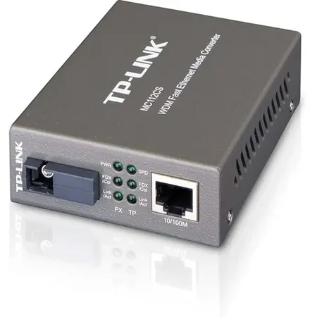 TP-Link Omada MC-112CS 10/100Mbps WDM Media Converter Single-Mode Fiber SC Connector