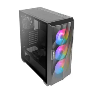 Antec DF700 FLUX ATX Mid Tower Gaming Cabinet Black with 3 x 120MM ARGB and 2 x 120MM Pre-Installed Fans