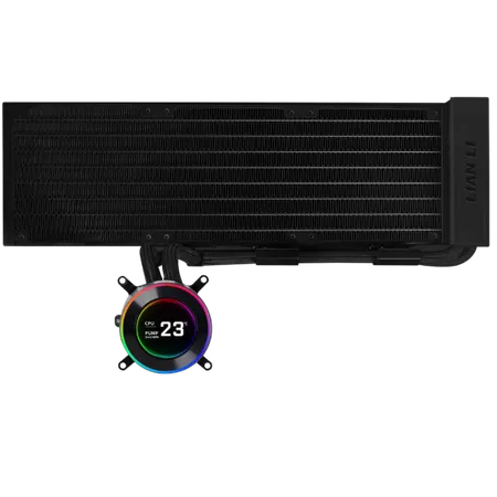 Lian Li Hydroshift II LCD-C 360N Fan less CPU Liquid Cooler White (G89-GHS2LCD36W-IN)