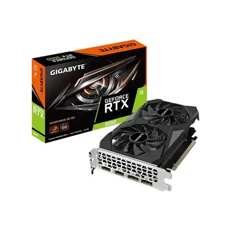 Gigabyte GeForce RTX 3050 WINDFORCE OC 6G 6GB GDDR6 Graphics Card GV-N3050WF2OC-6GD