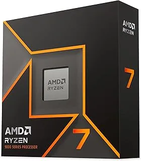 AMD Ryzen 7 9700X Desktop Processor with Integrated Radeon Graphics, 8 cores 16 Threads 32 MB Cache Base Clock 3.8 GHz Up to 5.5 GHz AM5 Socket System Memory DDR5,65W TDP - 100-100001404WOF