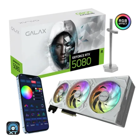 GALAX Geforce RTX 5080 1 Click OC White 16GB NVIDIA Graphic Card