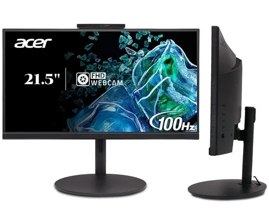 ACER B227Q D4 21.5 INCH IPS FULL HD BACKLIT LED LCD MONITOR I FULL HD ADJUSTABLE WEBCAM