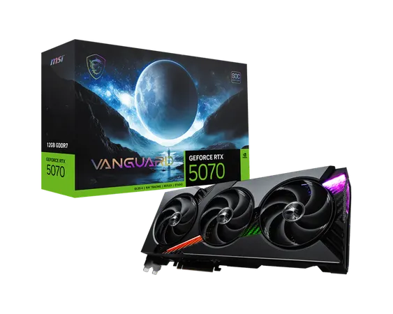 MSI RTX 5070 VANGUARD SOC 12GB GDDR7 GRAPHICS CARD