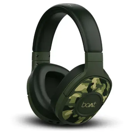 boAt Rockerz 550 Bluetooth Wireless Over Ear Headphones with Mic Upto 20 Hours Playback, 50MM Drivers, Soft Padded Ear Cushions and Physical Noise Isolation (Black Symphony)
