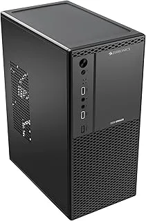 Zebronics Grace, Computer Chassis, Micro ATX/Mini ITX, USB x 2, Front Audio, Perforated Side Panel, Textured Front Panel, Top-Mounted PSU