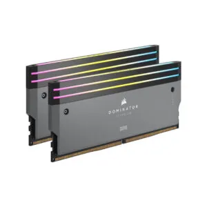 Corsair Dominator Titanium RGB 64GB (32GB x 2) 6000MHz CL30 DDR5 Desktop Memory (RAM) Grey