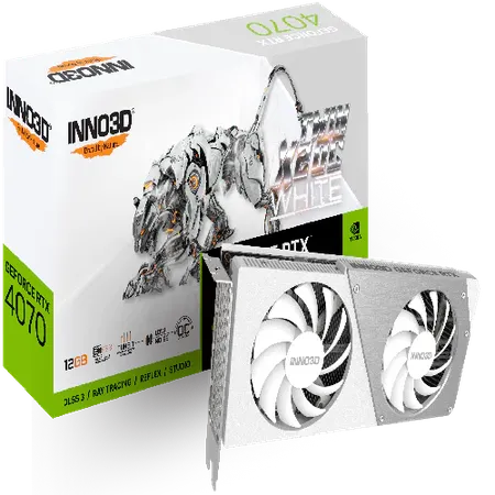 INNO3D GeForce RTX 4070 Twin X2 OC White Nvidia Graphic Card