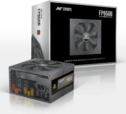 Ant Esports FP650B 80 Plus Bronze Certified Non-Modular Power Supply for PC 650 Watts Computer PSU with 6 SATA Cables