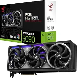 ASUS ROG Astral GeForce RTX 5090 Gaming Graphics Card (PCIe 5.0, 32GB GDDR7, HDMI/DP 2.1, 3.8 Slots, 4 Fan Design, Axial-Tech Fans, Patented Steam Chamber, Pad