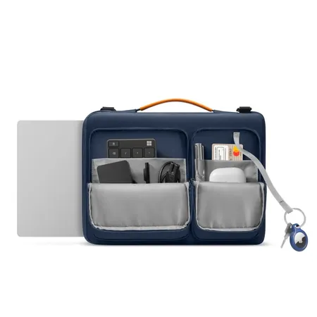 TOMTOC DEFENDER-A42 LAPTOP BRIEFCASE 13.5-14 INCH -NAVY BLUE