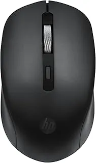 HP S1000 Mouse, 1600 DPI, 2.4Ghz Wireless Connection, Symmetrical Design for Smooth Scrolls, Black (7YA12PA)