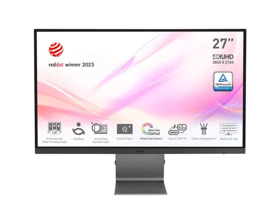 MSI Modern MD271UL 27 Inch 4K UHD 60Hz IPS Panel 139%SRGB 4MS IPS Business Monitor