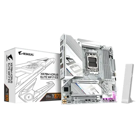 GIGABYTE X870M Aorus Elite ICE Wifi7 DDR5 AMD Motherboard