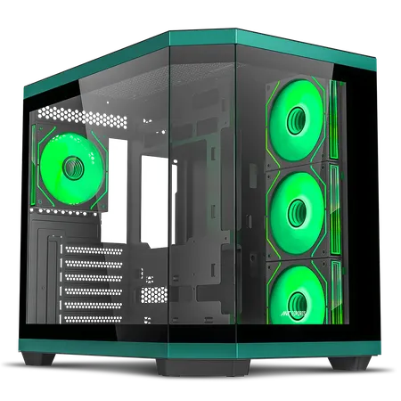 Ant Esports Crystal X11 Mid-Tower High End Gaming Cabinet Black
