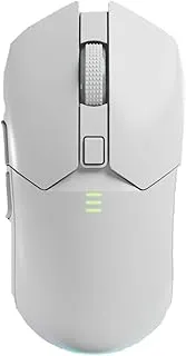 Offbeat Ivy Blutooth 5.2 + 2.4Ghz Wireless Gaming Mouse | Triple Device connectivity | 5000 DPI 6D Button | 600 mAh Battery 100 Hours Playtime | Silent Click (White)