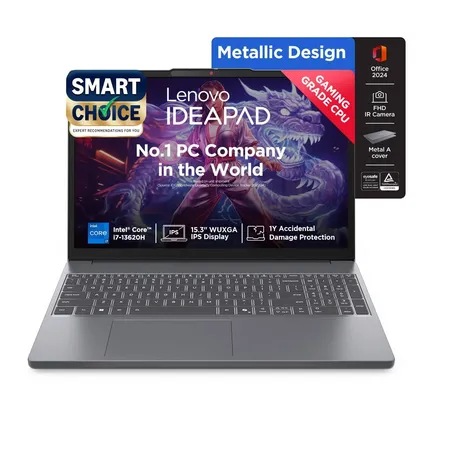 LENOVO IDEAPAD SLIM 3 83K100CJIN [CI7-13620H/16GB/512GB SSD/WIN11 HOME+MS24/15.3"/INTEGRATED GRAPHICS/1 YEAR(S)/GREY]