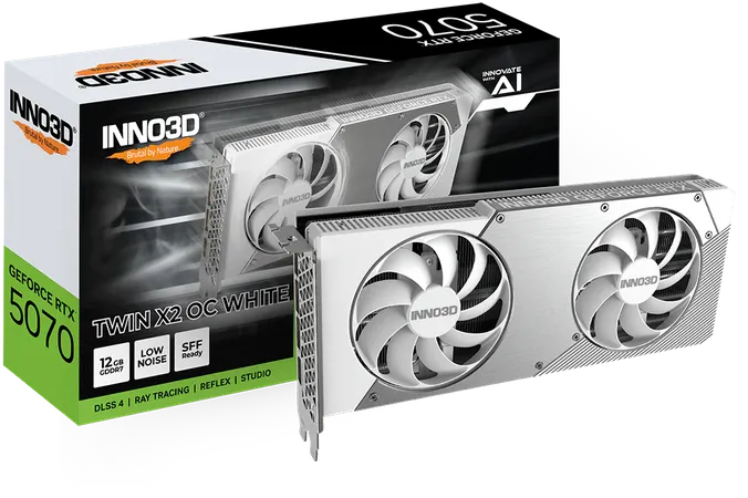 INNO3D GeForce RTX 5070 Twin X2 OC White 12GB GDDR7