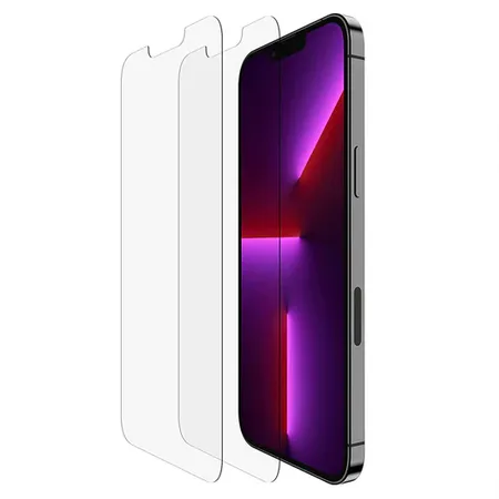 Belkin SCREENFORCE Tempered Glass For iPhone 13 Pro max - Pack of 2