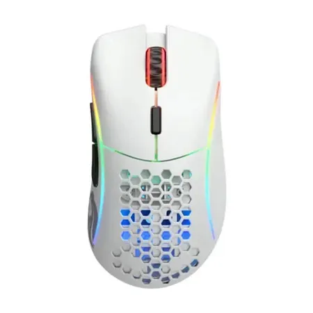 GLORIOUS Model D RGB Wireless Ergonomic Gaming Mouse ( White ) ( 19000DPI / 6 Macro Buttons )