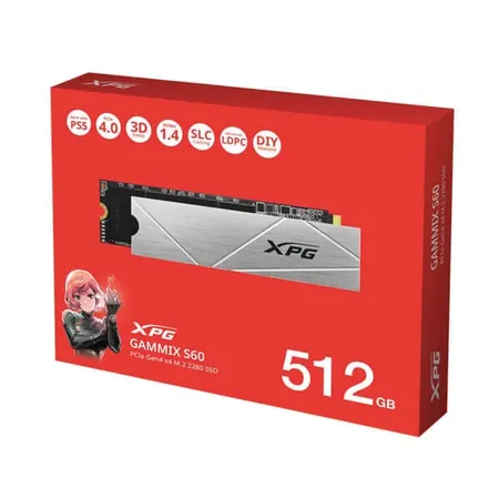 Xpg Gammix S60 512Gb PCIe Gen4 x4 M.2 2280 Internal Ssd
