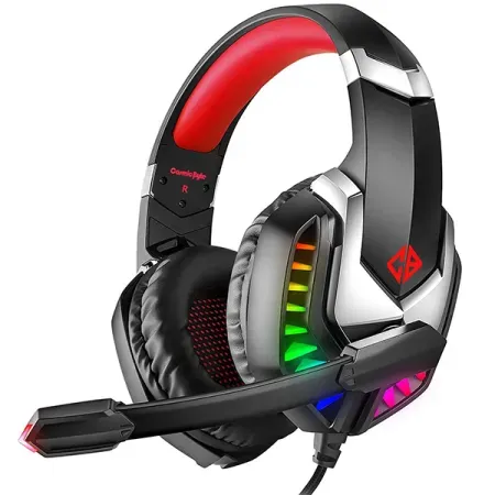 COSMIC BYTE G2050 RGB 3.5mm Wired Stereo Gaming Headphone With Mic ( Red )
