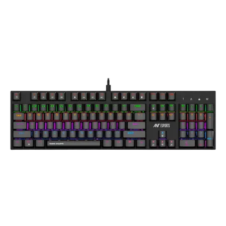 ANT ESPORTS MK3200 V2 MECHANICAL GAMING KEYBOARD MULTICOLOR LED BACKLIT WIRED - BLACK (RED SWITCH) (R-41183733)