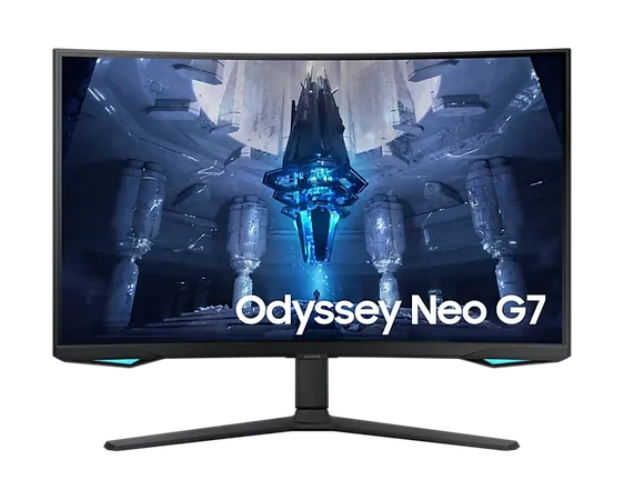 SAMSUNG ODYSSEY NEO G7 32 INCH LS32BG750NW UHD 165HZ CURVED GAMING MONITOR