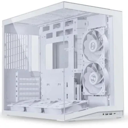 LIAN LI O11D MINI V2 Flow Compact ATX Mid-Tower Airflow Computer Case White (O11DMIV2FW)