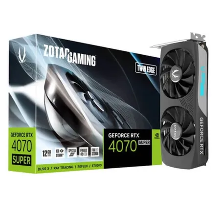 ZOTAC GAMING GeForce RTX 4070 SUPER Twin Edge 12GB GDDR6X Graphic Card ZT-D40720E-10M