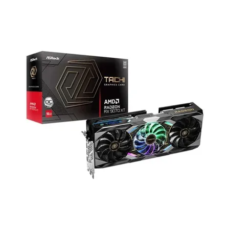 ASRock AMD Radeon RX 9070 XT Taichi 16GB OC GDDR6 Graphics Card (RX9070XT TC 16GO)