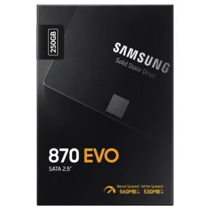 SAMSUNG 870 EVO 2.5 inch 250GB 3D NAND Internal SATA SSD MZ-77E250B