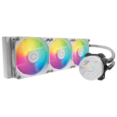 Cooler Master MasterLiquid 360L Core ARGB 360mm Close-Loop PWM AIO CPU Liquid Cooler - White