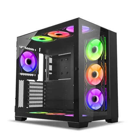 Ant Esports Crystal XL ARGB (ATX) Mid Tower Cabinet (White)