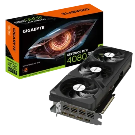 Gigabyte GeForce RTX 4080 SUPER WINDFORCE 16G Graphic Card GV-N408SWF3-16GD