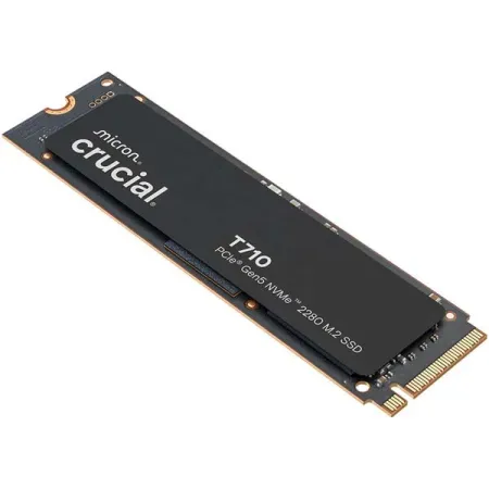 Crucial T710 1TB PCIe Gen5 NVMe 2280 M.2 SSD with heatsink