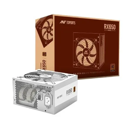 Ant Esports RX650 White - 80 Plus Bronze Certified 650 Watt Non-Modular Power Supply