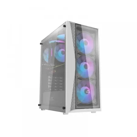 Ant Esports 220 Air Auto RGB (ATX) Mid Tower Cabinet (White)