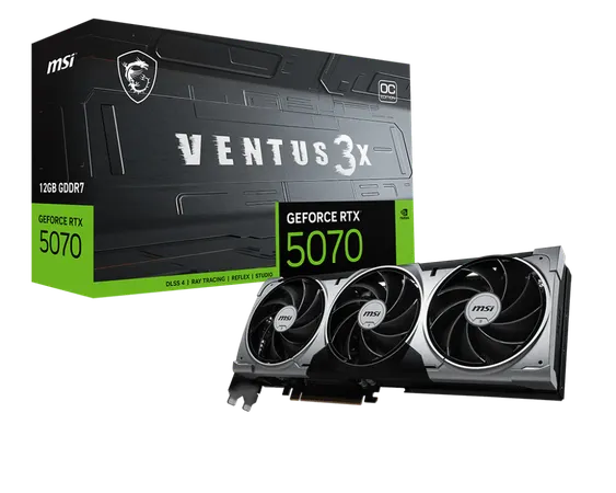 MSI Geforce RTX 5070 Ventus 2X OC 12G GDDR7 Graphics Card