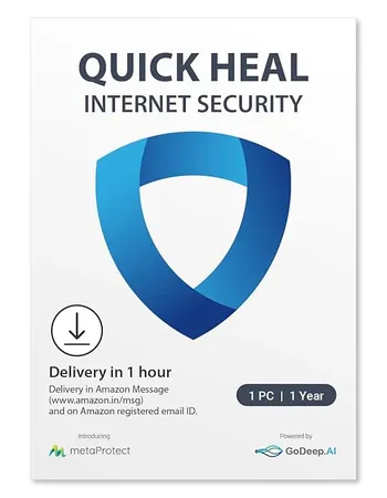 QUICK HEAL INTERNET SECURITY 3 USER 1 YEAR EMAIL DELIVERY IN 2HRS