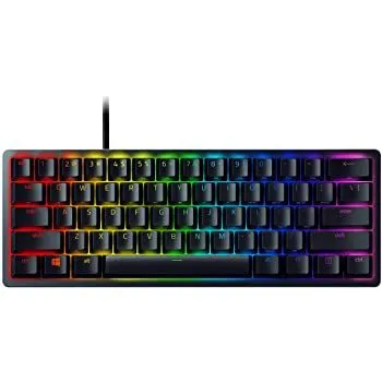 RAZER Huntsman Mini 60% RGB Optical Wired Gaming Keyboard ( Mercury ) ( Red Switch )