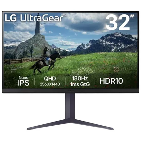 LG 32GS85Q-B 32 Inch 2K QHD 180Hz IPS Panel 98% SRGB 1MS AMD Freesync Gaming Monitor