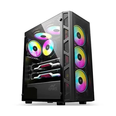 Ant Esports 510 Air ARGB (E-ATX) Mid Tower Gaming Cabinet - Black
