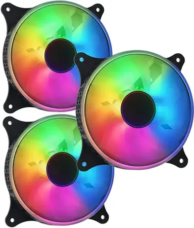 STORITE 3 Pack 120mm CPU Fans For Gaming PC Cabinet Quite Cooling Computer Case Cooling Fan Cabinet Cooler