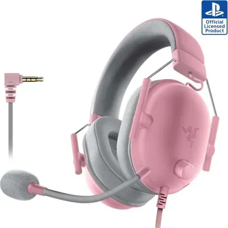 Razer BlackShark V2 X Xbox Gaming Headset: 50mm Drivers – Cardioid Mic – Lightweight – Comfortable Noise Isolating Earcups – for Xbox Series X, Series S, PS5, PC, Switch via 3.5mm Jack – Quartz Pink