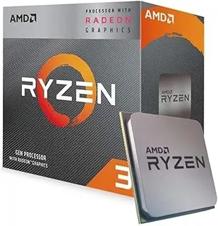 AMD Ryzen 3 5300G Desktop Processor with Integrated Radeon Graphics, 4 cores 8 Threads 8MB Cache Base Clock 4 GHz Up to 4.2GHz AM4 Socket System Memory DDR4 Up to 3200 MT/s - 100-100000253BOX